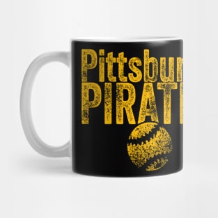 PIRATES Baseball Weathered Mug